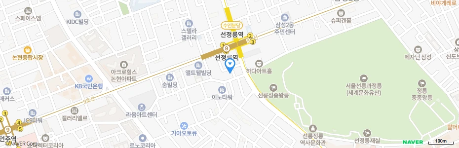 특허법인 다옴 위치 지도 - 서울 강남구 선릉로107길 4, 선정릉역 인근